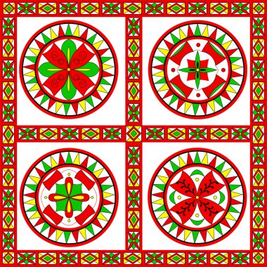 Rus geleneksel süsleme severodvinsk bölgesi