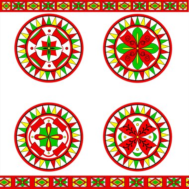 Rus geleneksel süsleme severodvinsk bölgesi