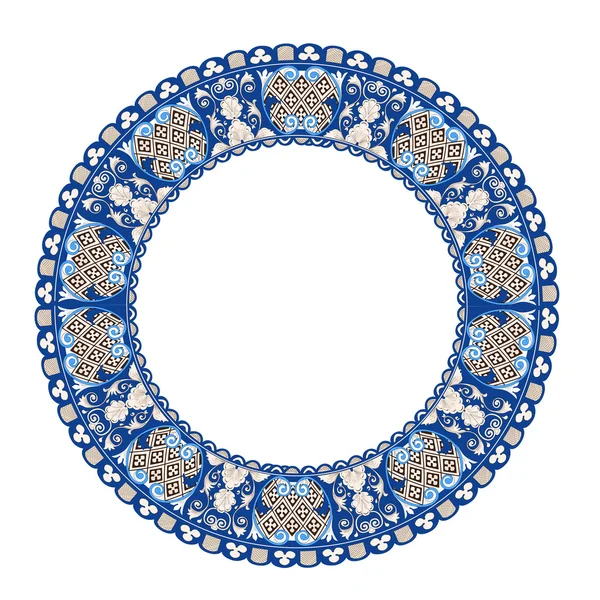 Шаблон в античном византийском стиле, круг — стоковый вектор