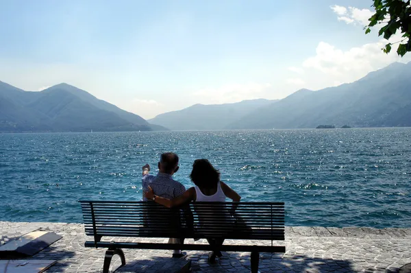 Enamorado en el Lago Mayor — Foto de Stock