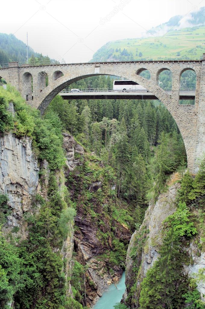 Bridge over a gorge