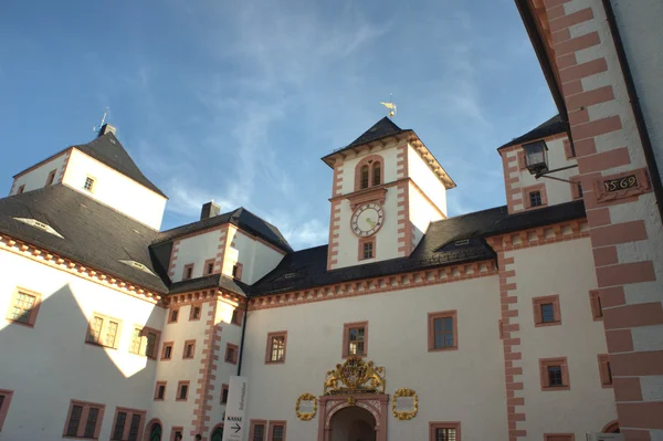 Inner courtyard of Augustusburg Castle in Saxony — Stock Photo, Image