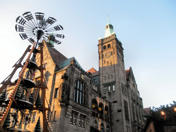 At the Christmas market in Chemnitz — Stock Photo, Image