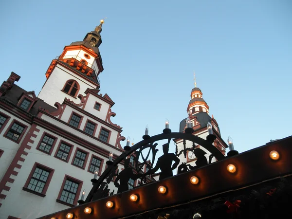 Al mercatino di Natale di Chemnitz — Foto Stock