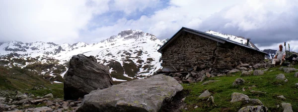 Panorama stubai Alpler'de south tyrol, İtalya — Stok fotoğraf