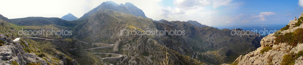 Road in the mountain of Majorca