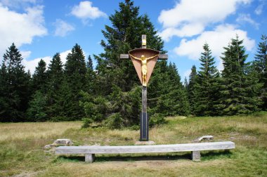 Cross on the Stübenwasen in the Black Forest