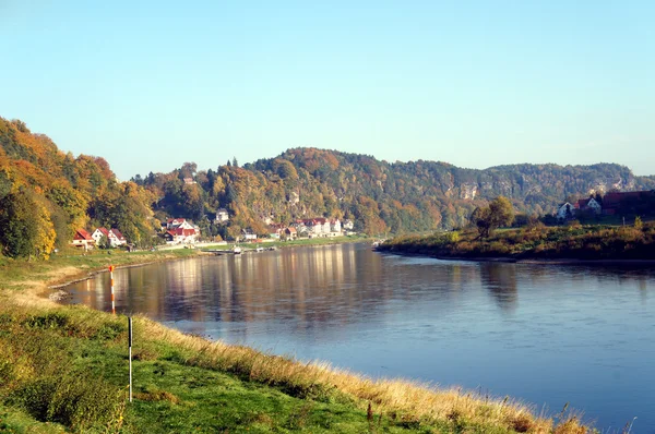 The Elbe in Saxony, Germany — Stock Photo, Image