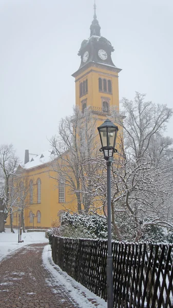 Kościół zimą — Zdjęcie stockowe