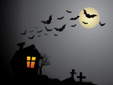ürkütücü eski halloween perili ev