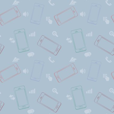 Mobil aygıtlar, akıllı telefon, Dikişsiz desen arka plan