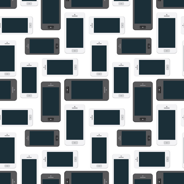 Mobile Devices, Smartphone, Seamless Pattern Background