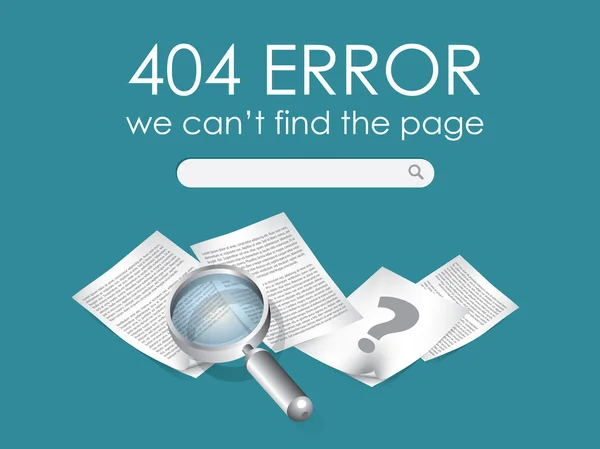 404 Page not found vector — Stock Vector