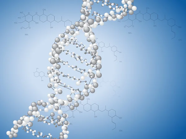 Dna 螺旋-分子背景 — ストックベクタ