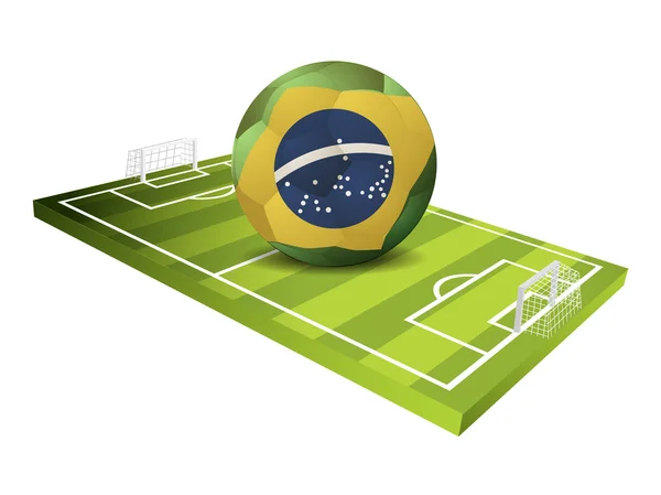 Campo de futebol Sport Vector Design — Vetor de Stock