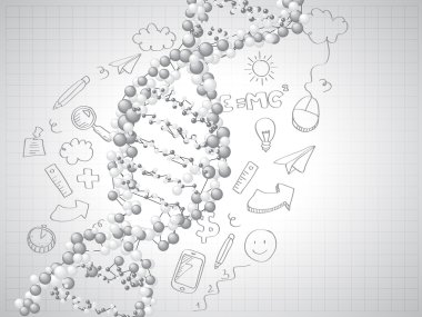 DNA sarmal - moleküllerin arka plan
