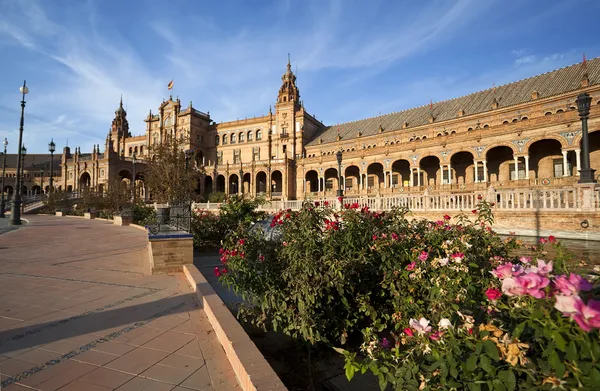 Beautiful Plaza Espana in Sevilla Royalty Free Stock Images