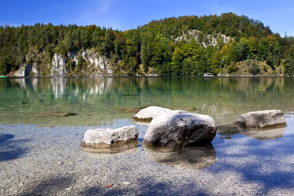 Pietre in Alpsee — Foto Stock