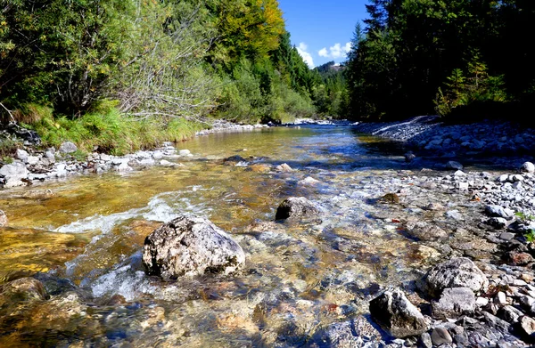 Frisse berglucht rivier — Stockfoto
