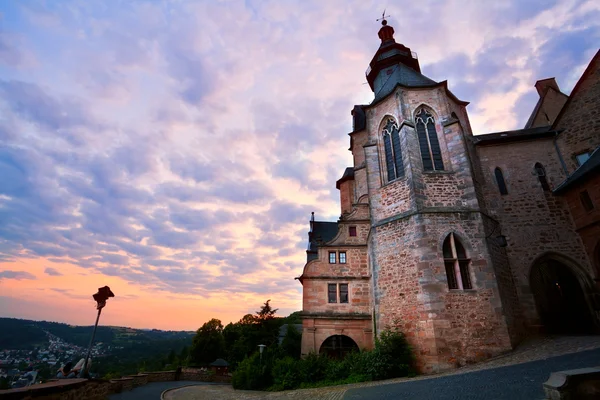 Castillo en Marburgo al atardecer —  Fotos de Stock