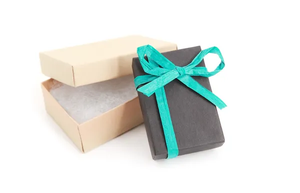 Open and closed gift boxes — Stock Photo, Image