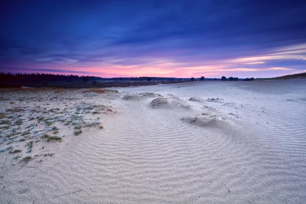 Texture de sable sur la dune au lever du soleil — Photo