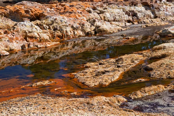 Acidic rio Tinto in Andalucia — Stock Photo, Image