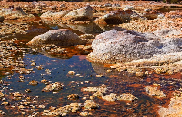 Кислотні rio Tinto — стокове фото