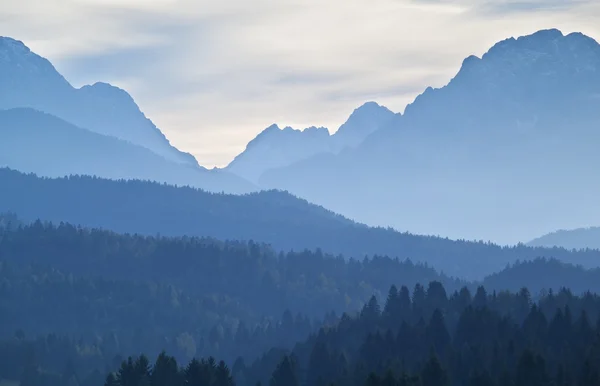 High Alps layers in the dusk — Stock Photo, Image