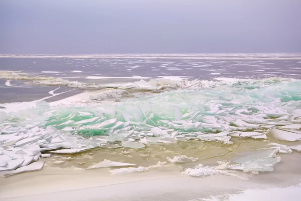 Кусочки шельфа на Северном море — стоковое фото