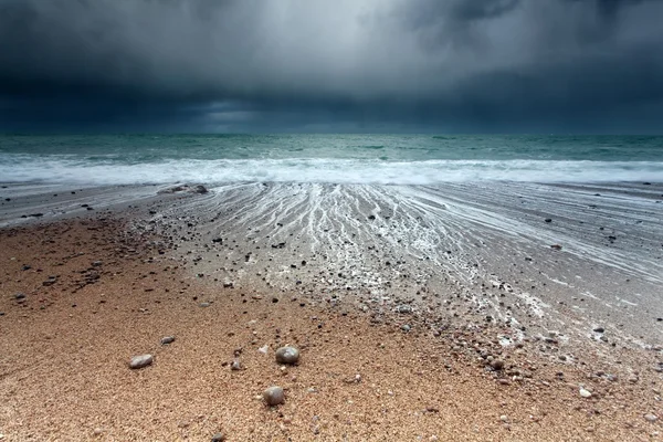 Tempestade na costa atlântica — Fotografia de Stock