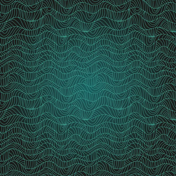 Naadloos patroon met golven — Stockvector