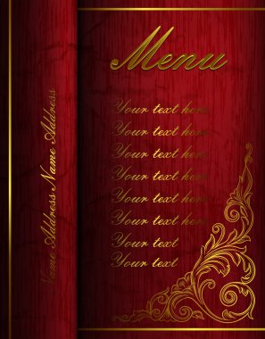 Vintage menüsü klasörü