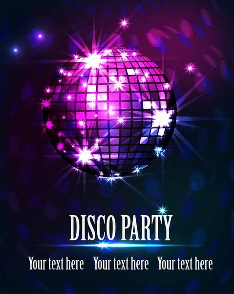 Disco party tło — Wektor stockowy