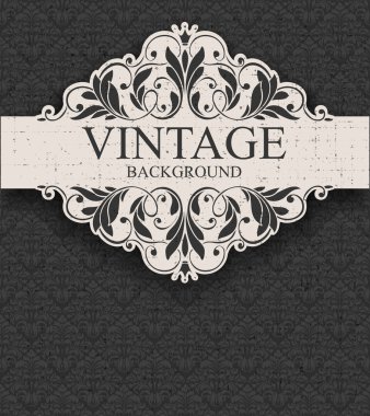 Vintage çerçeve ve seamless modeli.