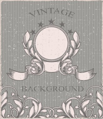 Vintage çerçeve ve seamless modeli.