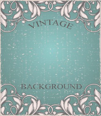 Vintage çerçeve ve seamless modeli.