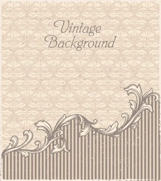 Vintage frame and seamless pattern. — Stock Vector