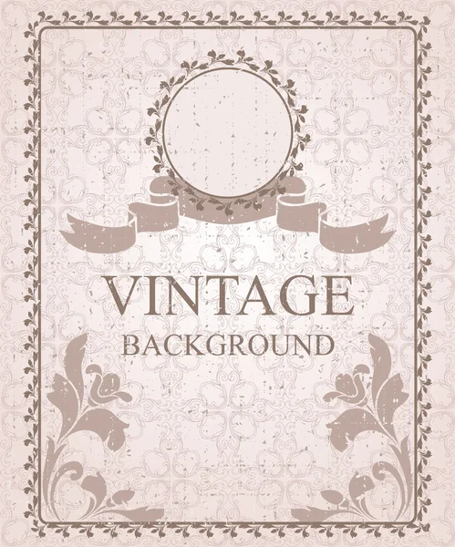 Vintage çerçeve ve seamless modeli.