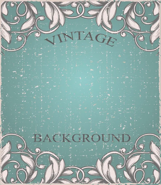 Vintage frame en naadloze patroon. — Stockvector