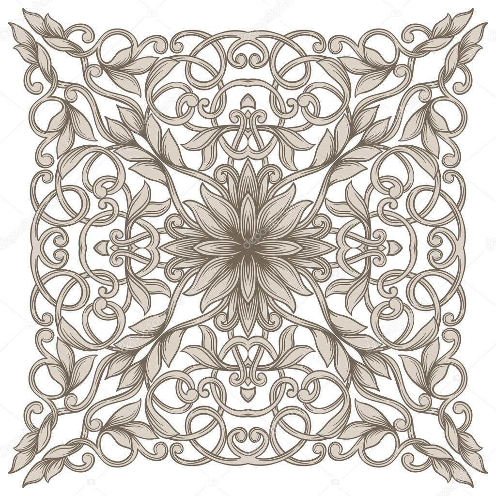 vintage symmetrical pattern