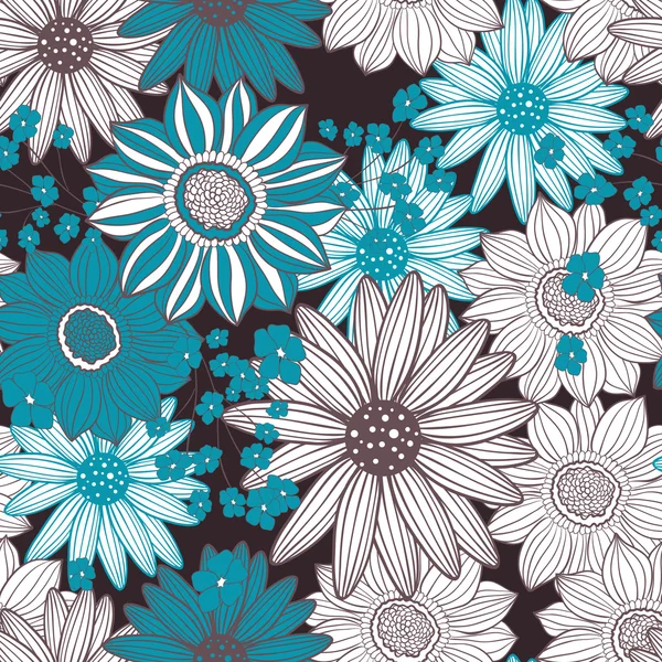 Seamless floral pattern — Stock Vector