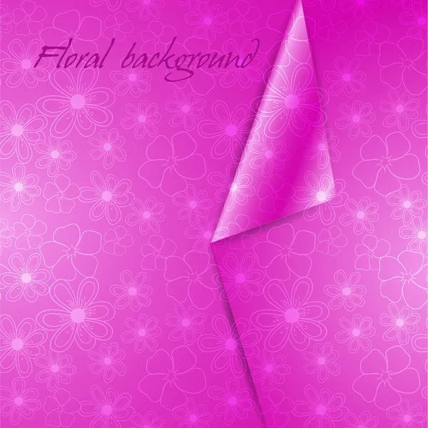 Fondo floral abstracto rosa — Archivo Imágenes Vectoriales