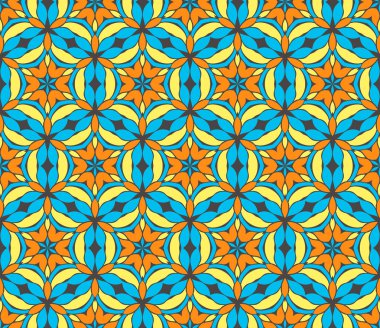 oryantal Dikişsiz simetrik desen