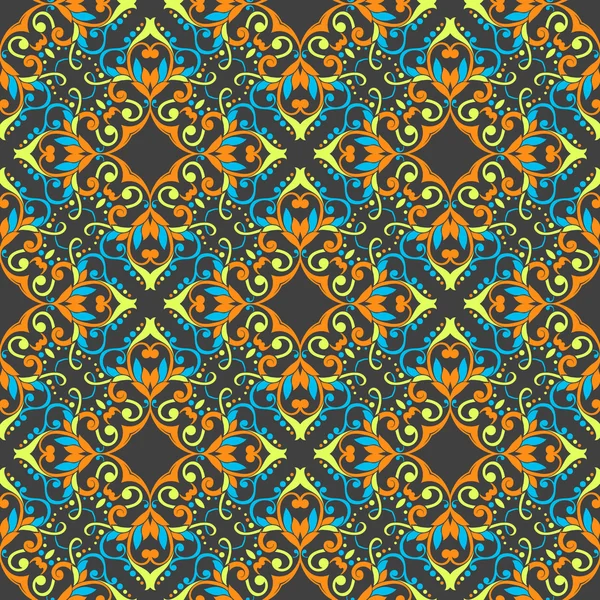 Art vintage damask seamless pattern — Stock Vector