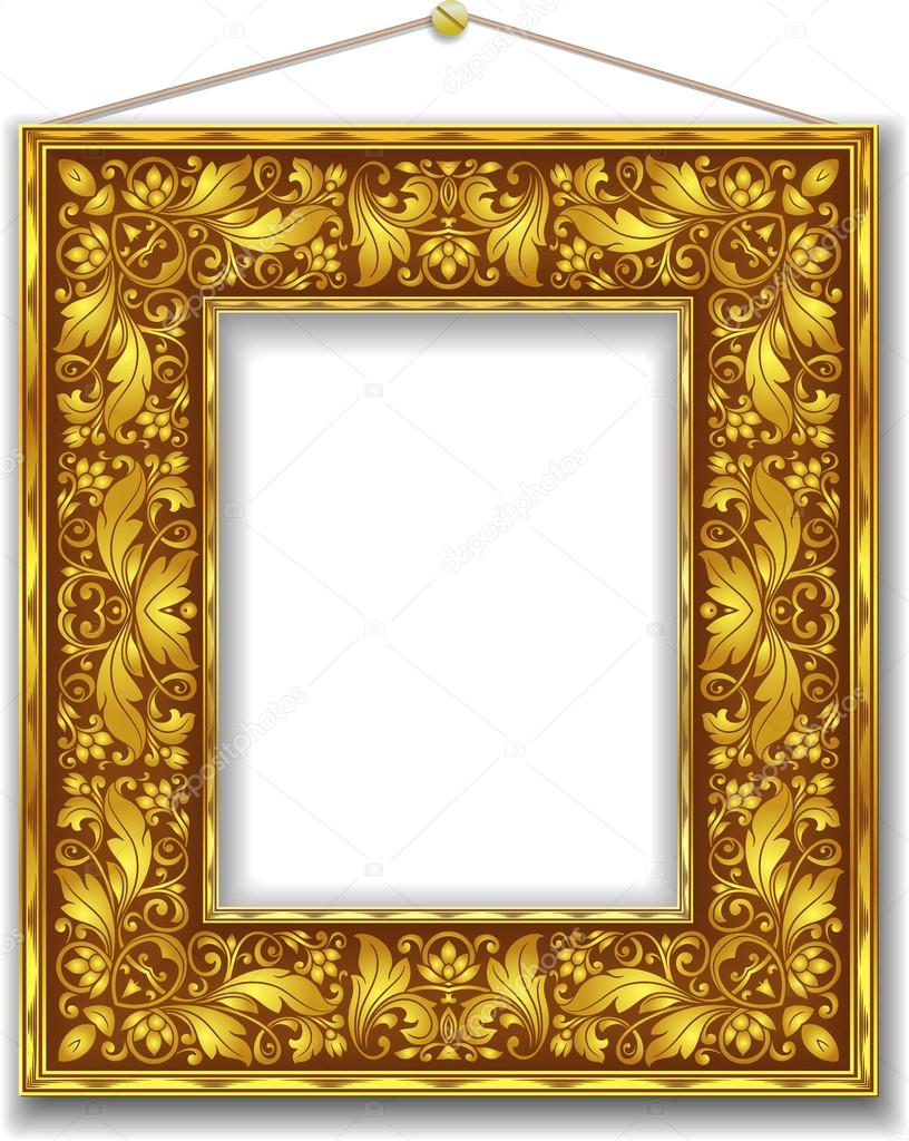 Gold frame