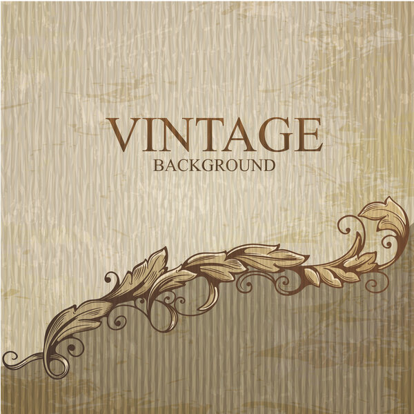 Vintage background with design elements