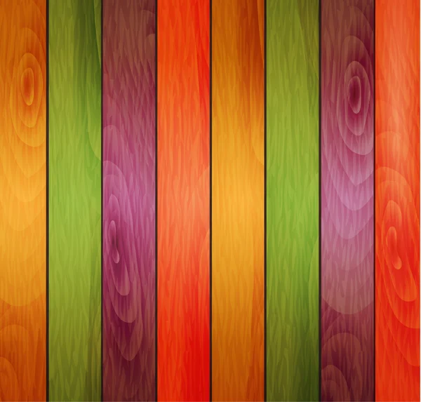 Fond en bois coloré — Image vectorielle