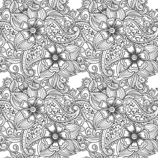 Indian seamless pattern, paisley pattern — Stock Vector