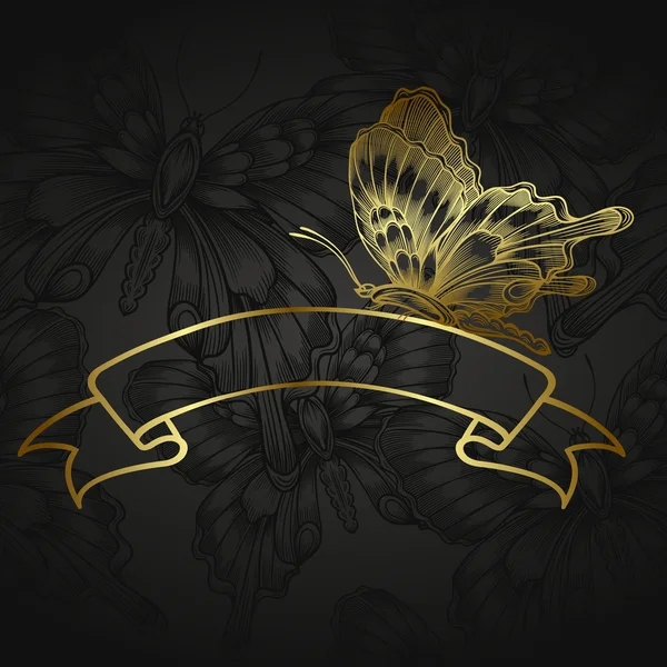 Altın tasarım öğeleri ile antika arka plan